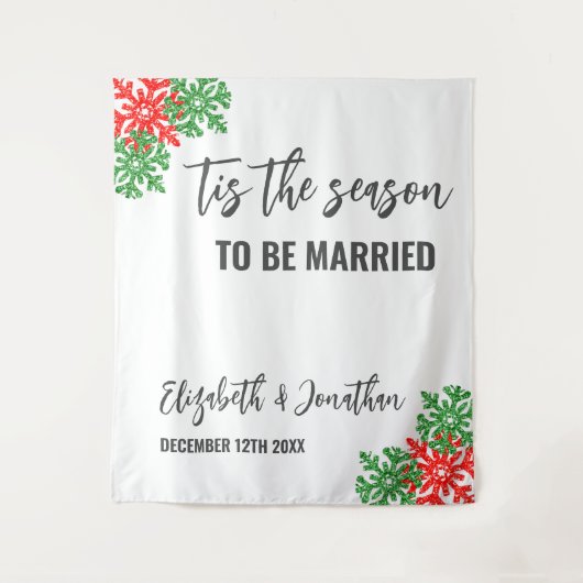 今シーズンのクリスマス結婚の タペストリー (正面)
