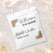 今シーズンのクリスマス結婚の フェイバーバッグ (クリップ留めされた状態)