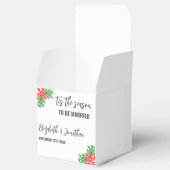 今シーズンのクリスマス結婚の フェイバーボックス (オープン)