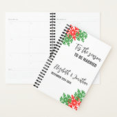 今シーズンのクリスマス結婚の プランナー手帳 (ディスプレー)