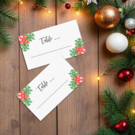 今シーズンのクリスマス結婚の プレイスカード