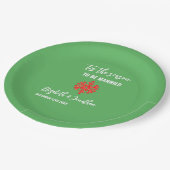 今シーズンのクリスマス結婚の ペーパープレート (アングル)