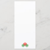 今シーズンのクリスマス結婚の メニュー (裏面)