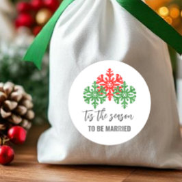 今シーズンのクリスマス結婚の ラウンドシール