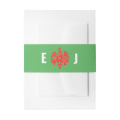 今シーズンのクリスマス結婚の 招待状ベリーバンド (正面例)