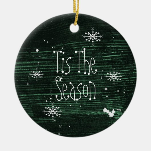 今シーズンのクリスマス装飾 セラミックオーナメント (正面)