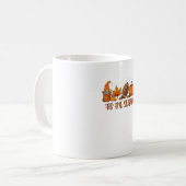 今シーズンのサッカーの秋のカボチャ コーヒーマグカップ (正面左)