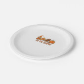 今シーズンのサッカーの秋のカボチャ ペーパープレート (アングル)