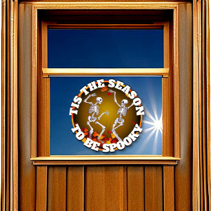 今シーズンのハッピースケルトン ウィンドウサイン