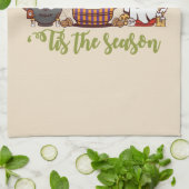 「今シーズンのハロウィーンコーヒー キッチンタオル (折り畳み)