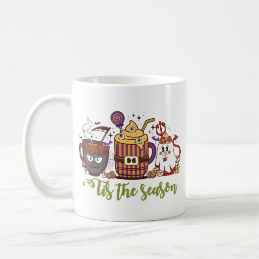 「今シーズンのハロウィーンコーヒー コーヒーマグカップ (左)