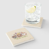 「今シーズンのハロウィーンコーヒー ストーンコースター (横)