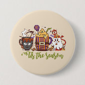 「今シーズンのハロウィーンコーヒー 缶バッジ (正面)