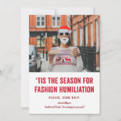 今シーズンのファッション屈辱クリスマス シーズンカード (正面)