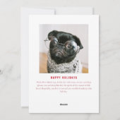 今シーズンのファッション屈辱クリスマス シーズンカード (裏面)