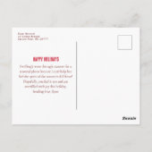 今シーズンのファッション屈辱クリスマスP ポストカード (裏面)