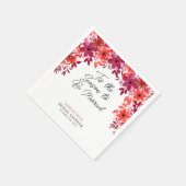 『今シーズンのフローラ結婚したブライダルシャワー スタンダードカクテルナプキン (角)