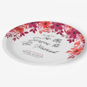 『今シーズンのフローラ結婚したブライダルシャワー ペーパープレート (アングル)