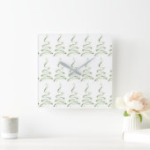 ****今シーズンのモダンクリスマス**** スクエア壁時計 (ホーム)