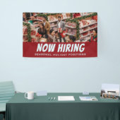 今シーズンの休日の小売職を雇用 横断幕 (トレードショー)