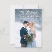 今シーズンの休暇結婚の発表 サンキューカード (正面)