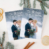 今シーズンの休暇結婚の発表 サンキューカード