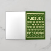 今シーズンの理由はイエスだ 箔グリーティングカード (外側レイダウン)