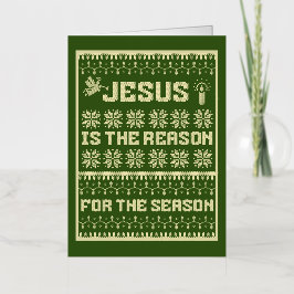 今シーズンの理由はイエスだ 箔グリーティングカード