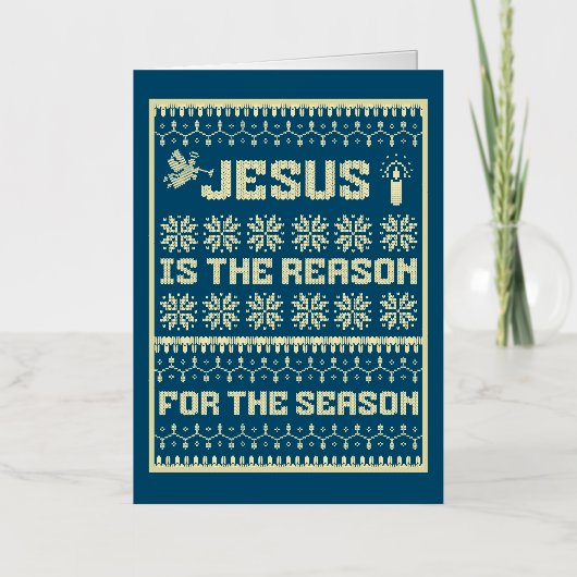 今シーズンの理由はイエスだ 箔グリーティングカード (正面)