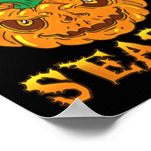 今シーズンの秋不気味ハロウィーン怖いパム ポスター (角)