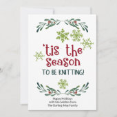 今シーズンの編み物 – ニットおもしろいズ シーズンカード (正面)