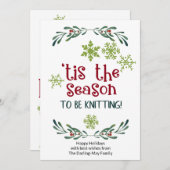 今シーズンの編み物 – ニットおもしろいズ シーズンカード (正面/裏面)