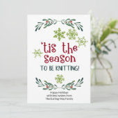 今シーズンの編み物 – ニットおもしろいズ シーズンカード (スタンド正面)