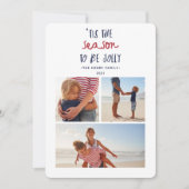 「今シーズンの3つ写真家族クリスマス シーズンカード (正面)