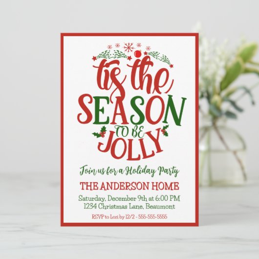 今シーズンはおもしろいのすてきクリスマスパーティー 招待状 (スタンド正面)