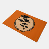 今シーズンはかわいい不気味のハロウィン ドアマット (アングル)