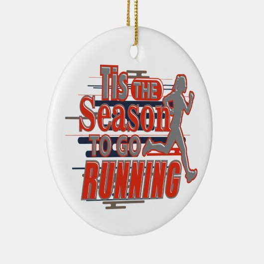 今シーズンはのランニングフェスティバルクリスマス セラミックオーナメント (右)