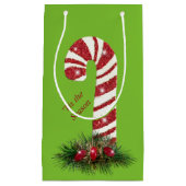 「今シーズンはキャンディーケーンが輝く スモールペーパーバッグ (正面)