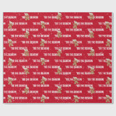 「今シーズンはジンジャーブレッドマン ラッピングペーパー (フラット)