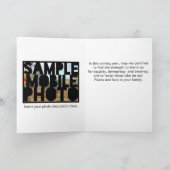 今シーズンはトランプ写真テンプレート シーズンカード (内部)