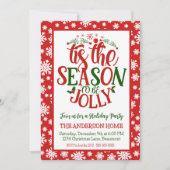 今シーズンはフェスティバルのすてきクリスマスパーティー 招待状 (正面)
