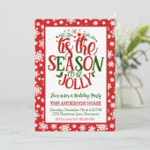 今シーズンはフェスティバルのすてきクリスマスパーティー 招待状 (スタンド正面)
