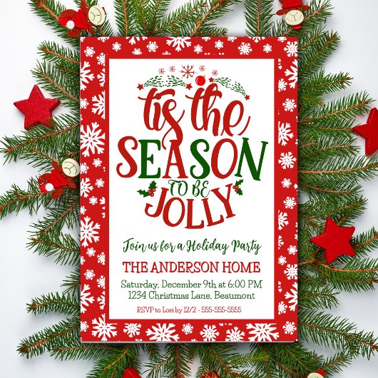今シーズンはフェスティバルのすてきクリスマスパーティー 招待状