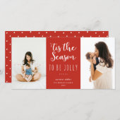 『今シーズンはフェスティバル赤すてき写真 シーズンカード (正面/裏面)