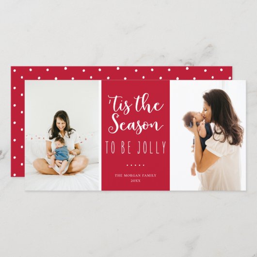 『今シーズンはフェスティバル赤すてき写真 シーズンカード (正面/裏面)