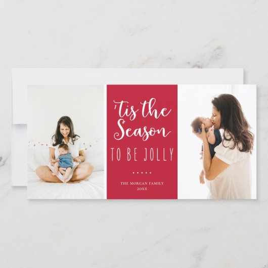 『今シーズンはフェスティバル赤すてき写真 シーズンカード (正面)