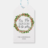 今シーズンは休暇の台本すてきになる ギフトタグ (正面)