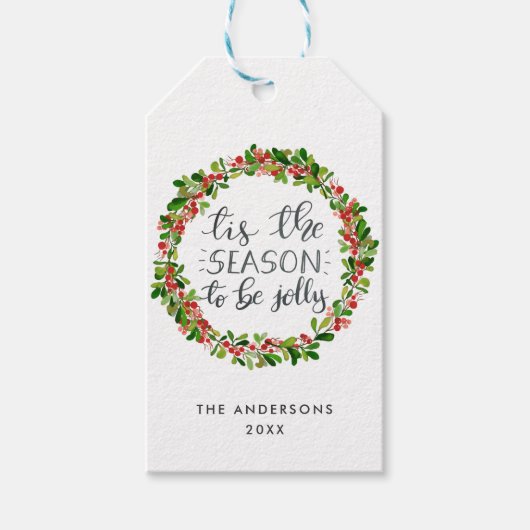 今シーズンは休暇の台本すてきになる ギフトタグ (正面)