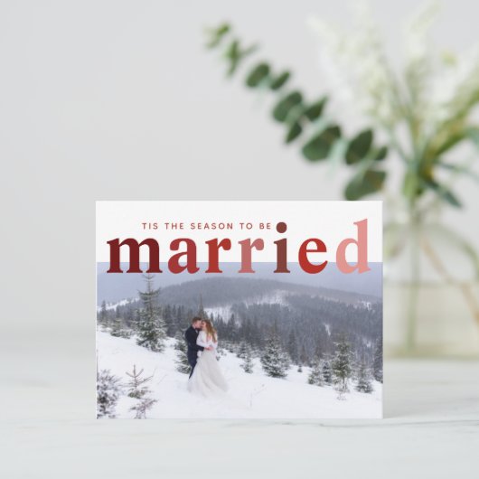 今シーズンは写真結婚したで結婚す ポストカード (スタンド正面)