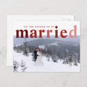 今シーズンは写真結婚したで結婚す ポストカード (正面/裏面)